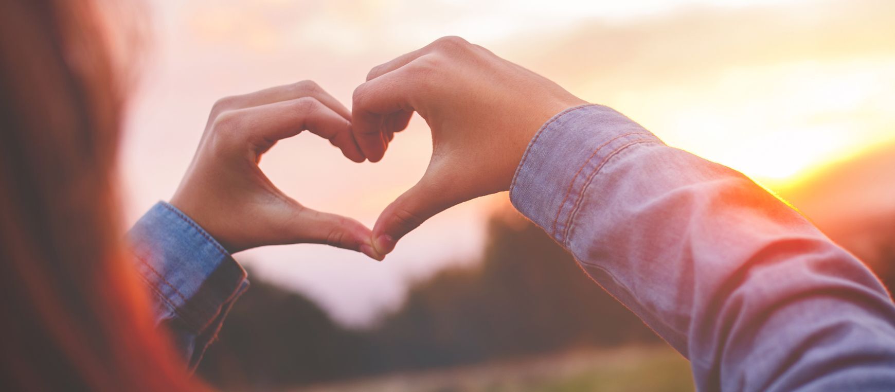 Heart made with hands 