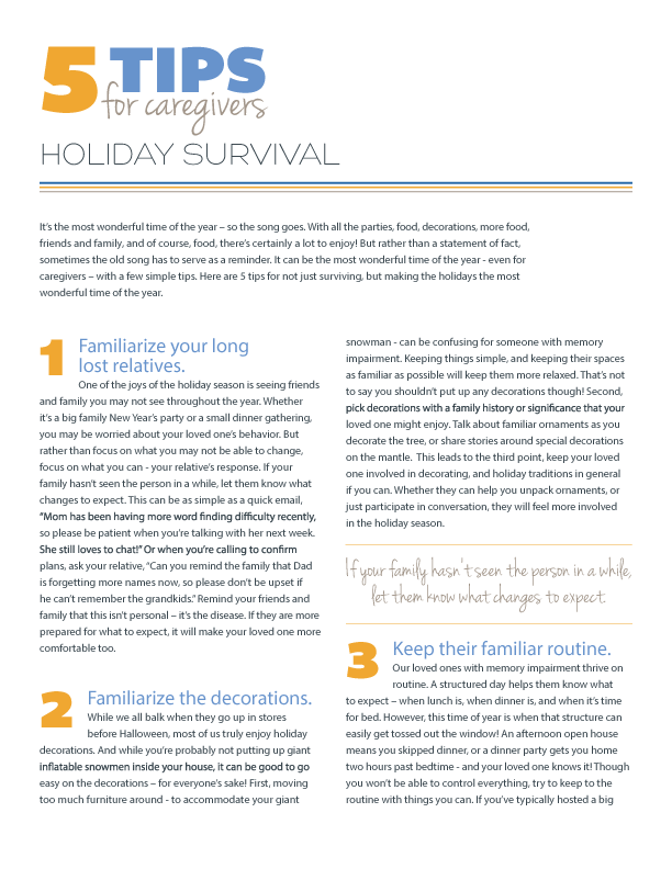 5 Tips for Holiday Survival
