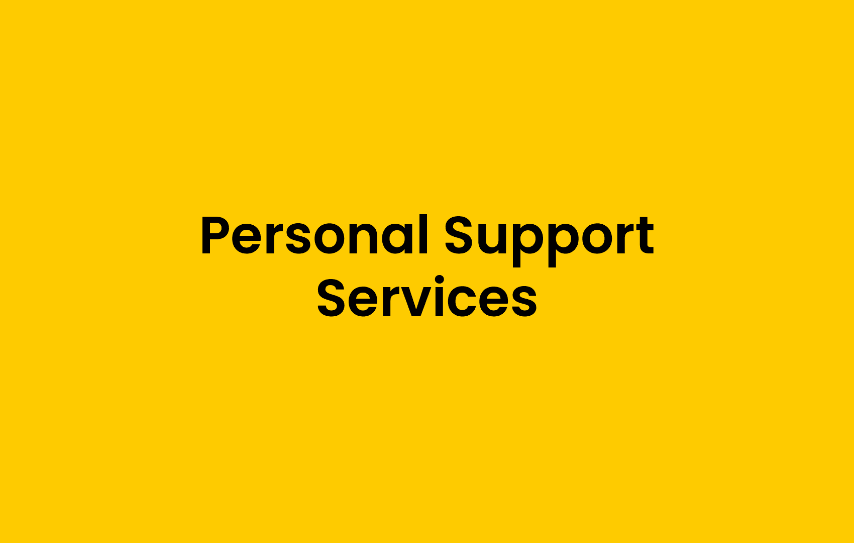 Personal Support Services