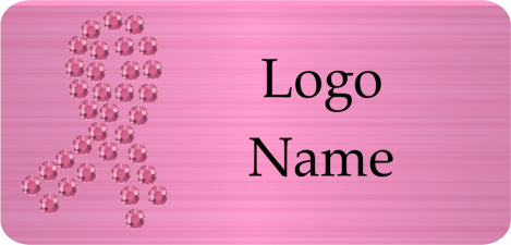 Purple Bling NAME TAG