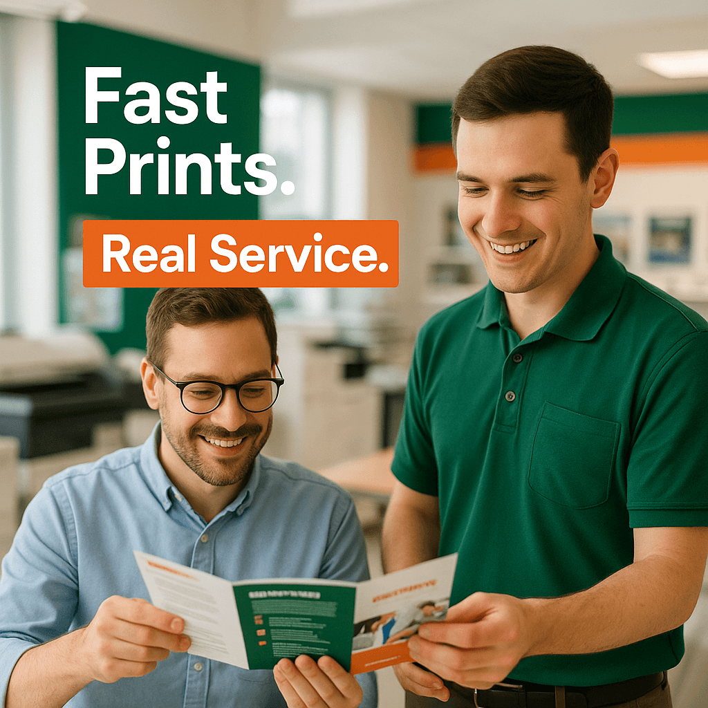 happy costumer with the Fast prints services in boca