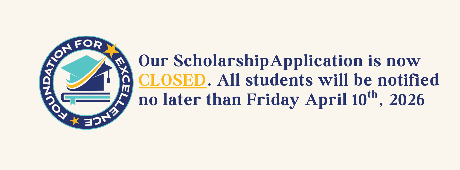 Students holding scholarship checks