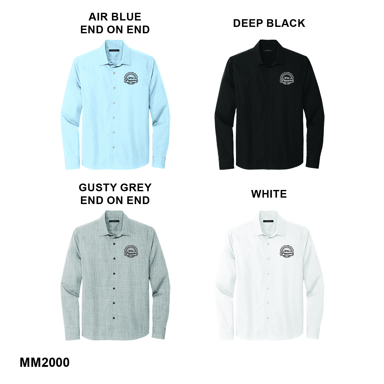 25TH ANNIVERSARY LOGO - Mercer+Mettle® Long Sleeve Stretch Woven Shirt