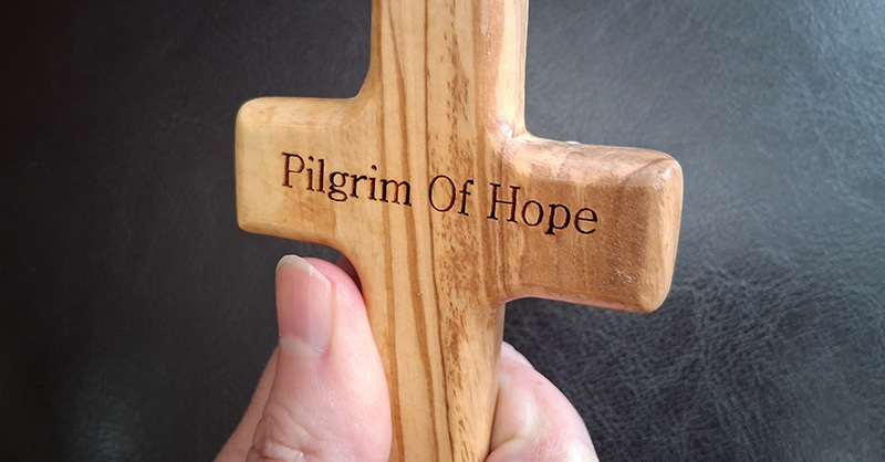 Cross - Handheld Olive Wood Prayer Cross