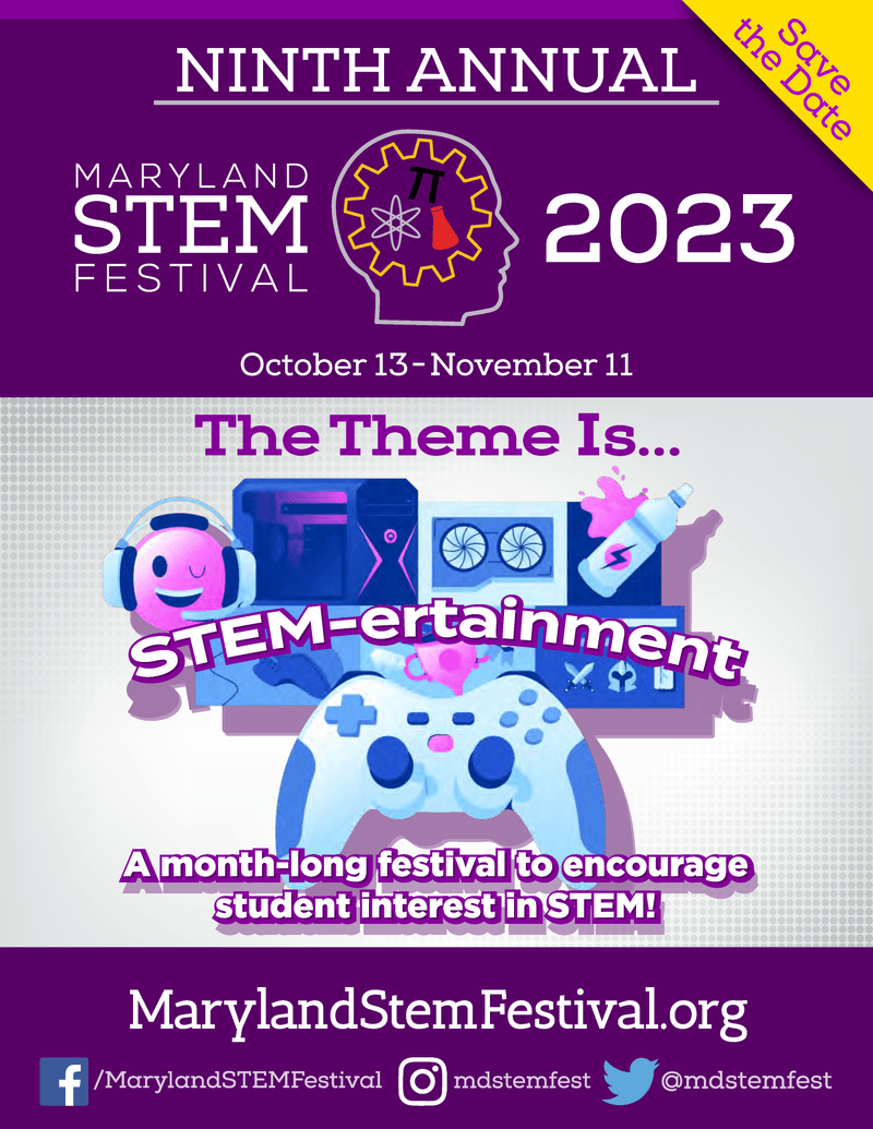 2023 MD STEM Festival Poster