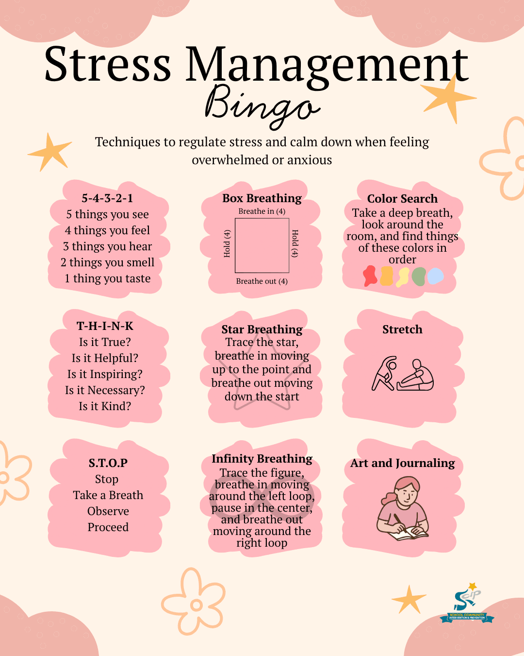 Stress Management Bingo