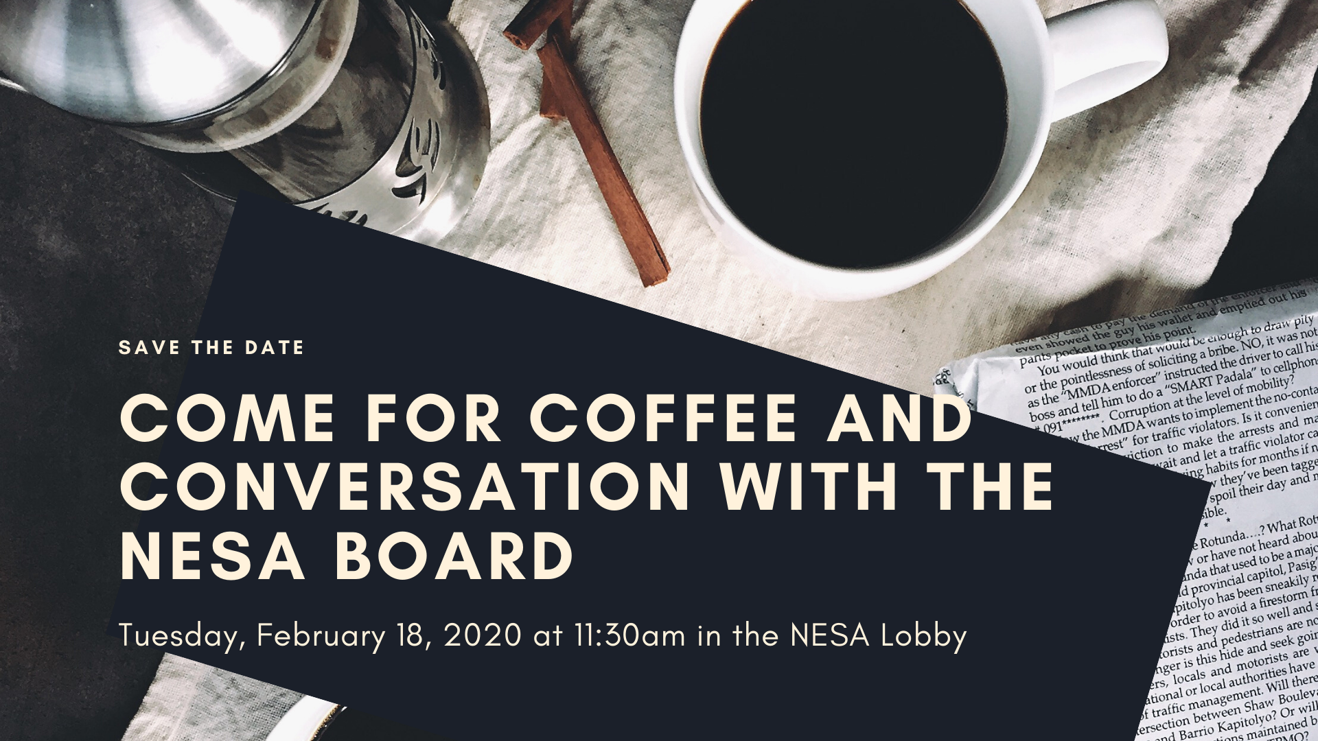 Coffee and Conversation with The NESA Board