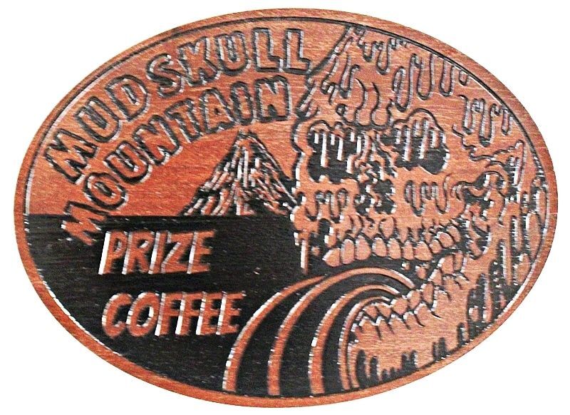 Q25428 - Carved Sign for "Prize Coffee"