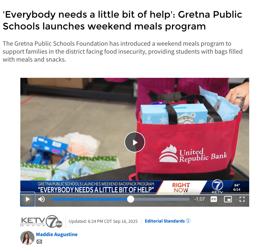 KETV 7 Everybody Needs a little bit of help