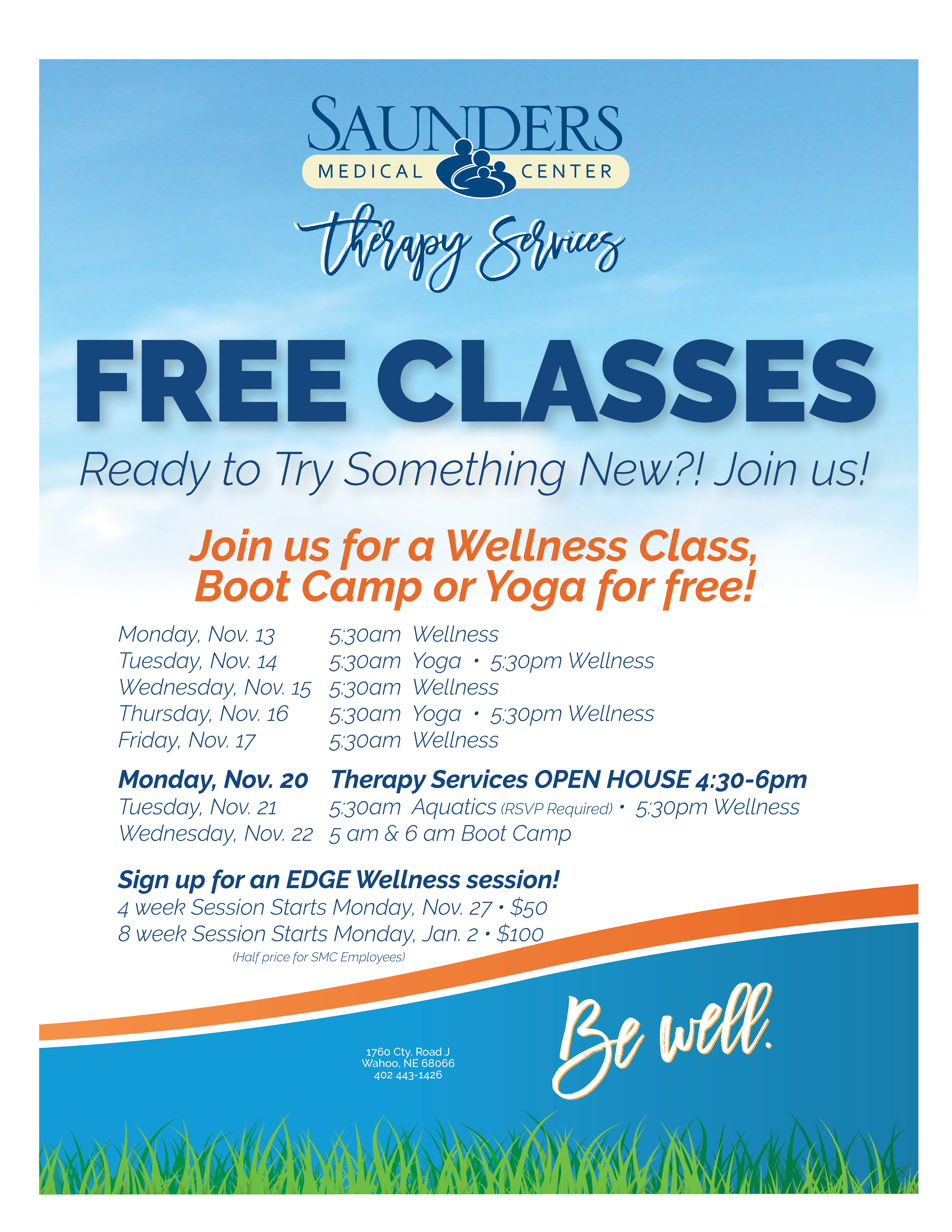 FREE EDGE Wellness Classes