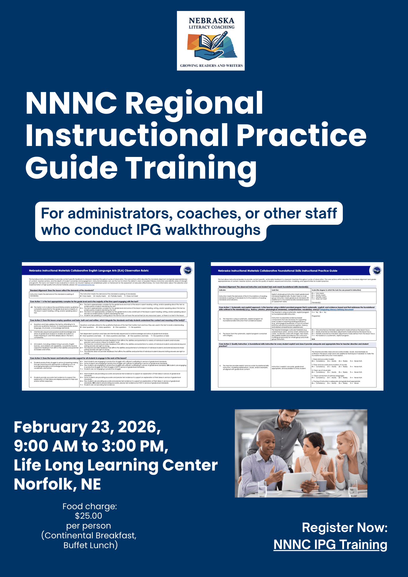 Instructional Practice Guide (IPG) Training Flyer