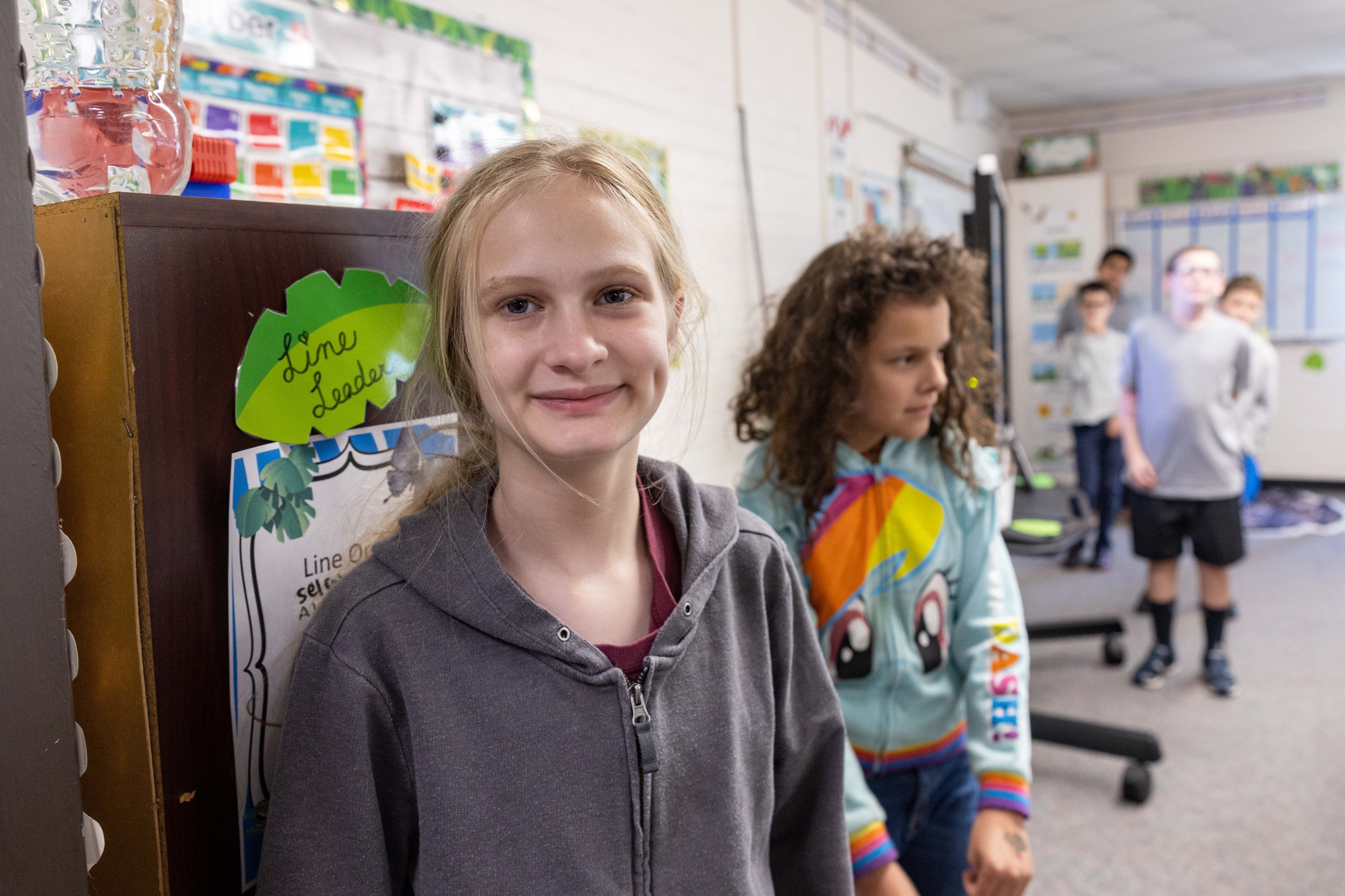 Student smiling