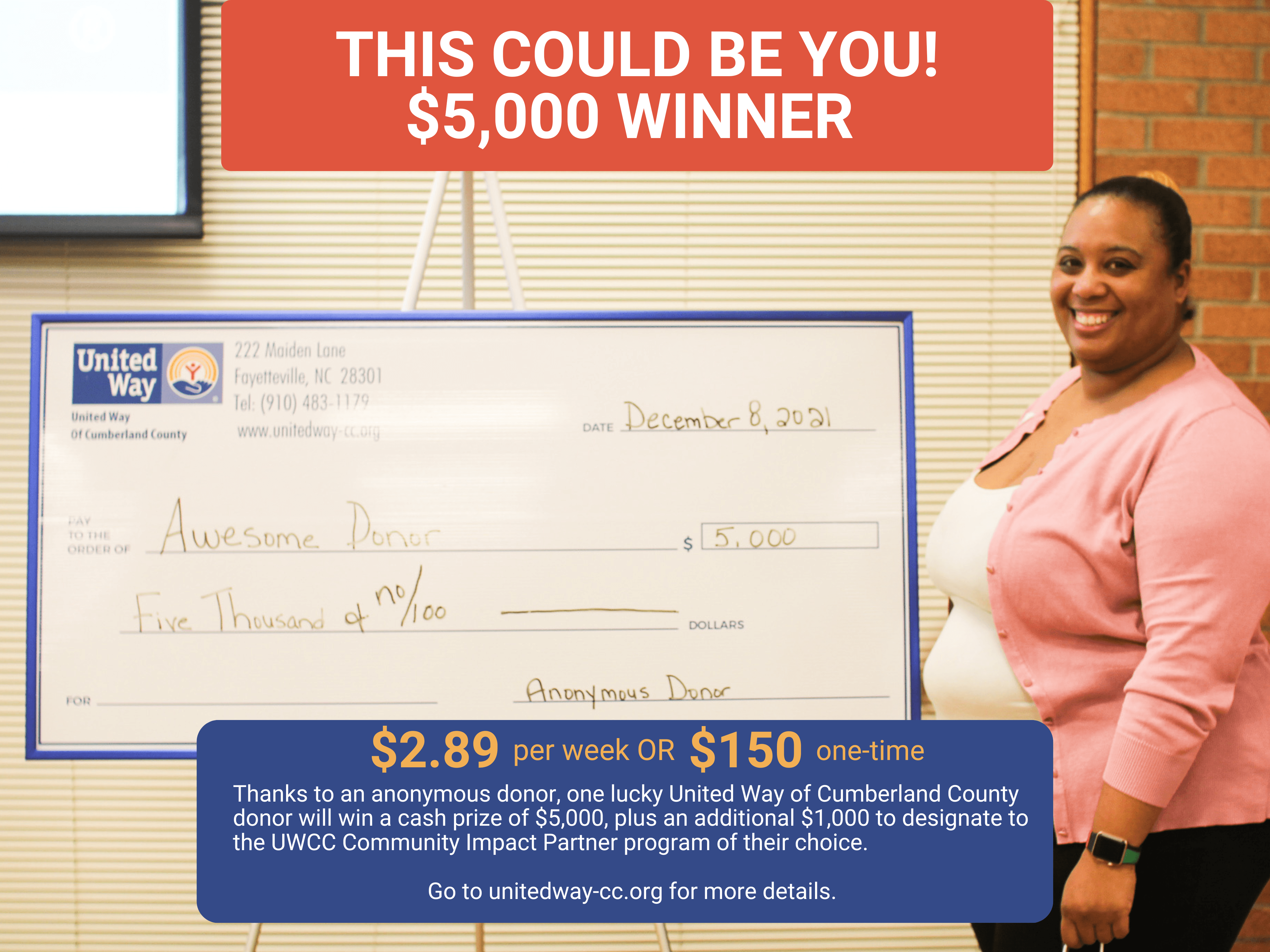 You could be a $5,000 Winner!