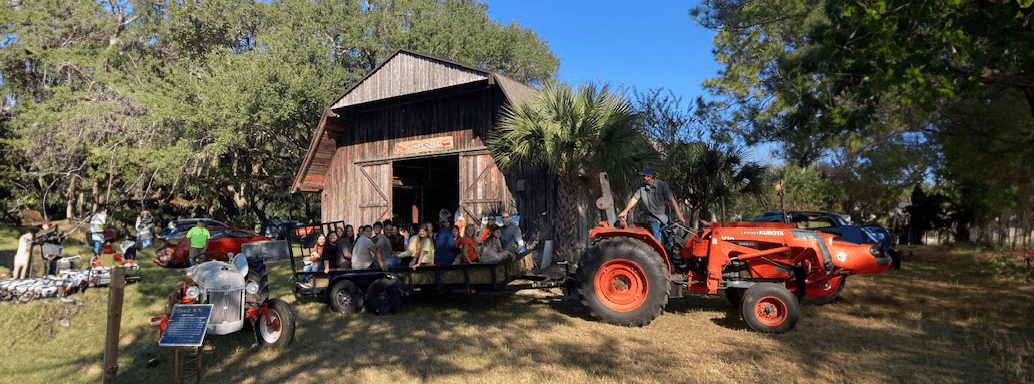 Enjoy a traditional hayride during our annual fall event.