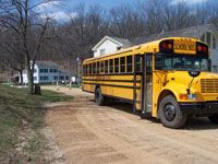 School Bus at the Park