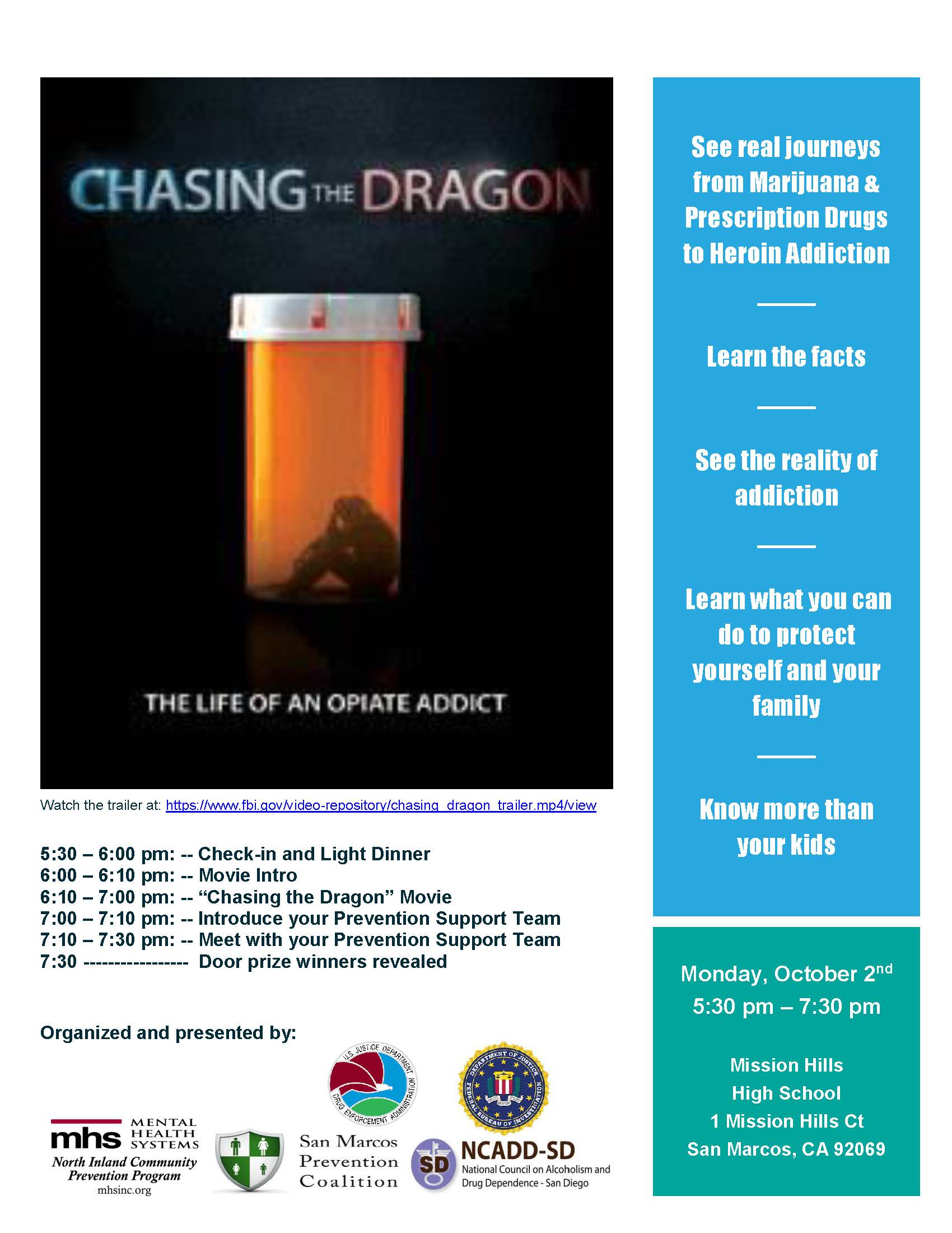"Chasing the Dragon" A Drug Prevention Forum for Families