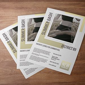 Request an estimate for printing and mailing flyers.