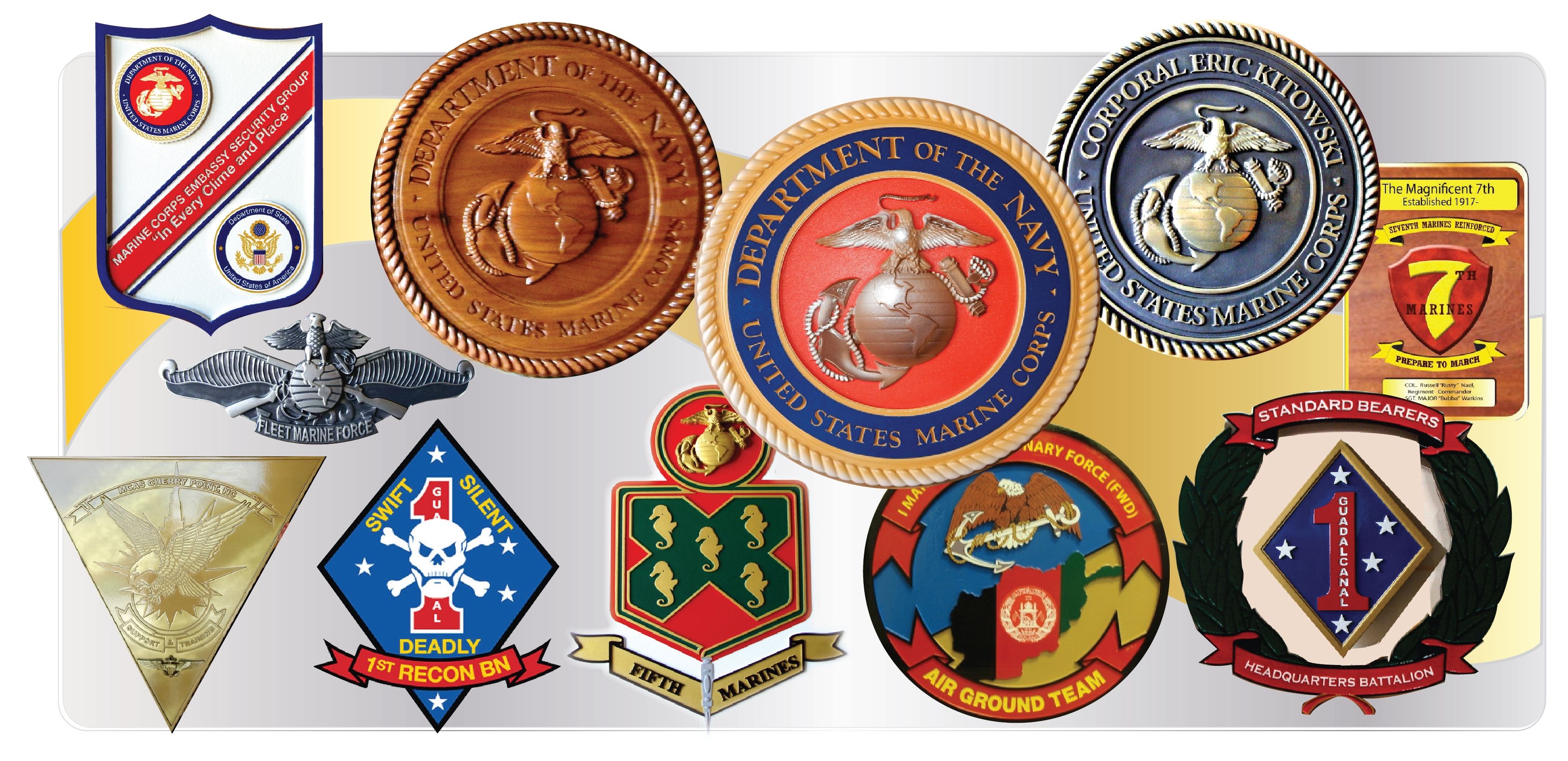 USMC 4th Marine Regiment Command Military Patch 