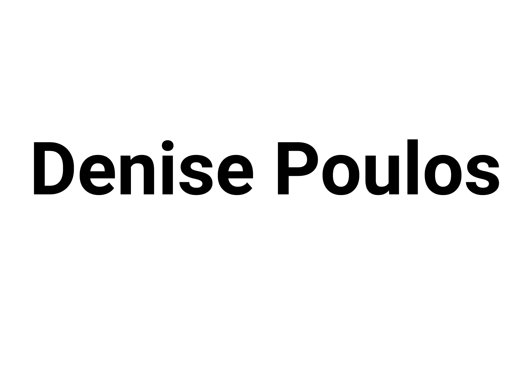 Denise Poulos