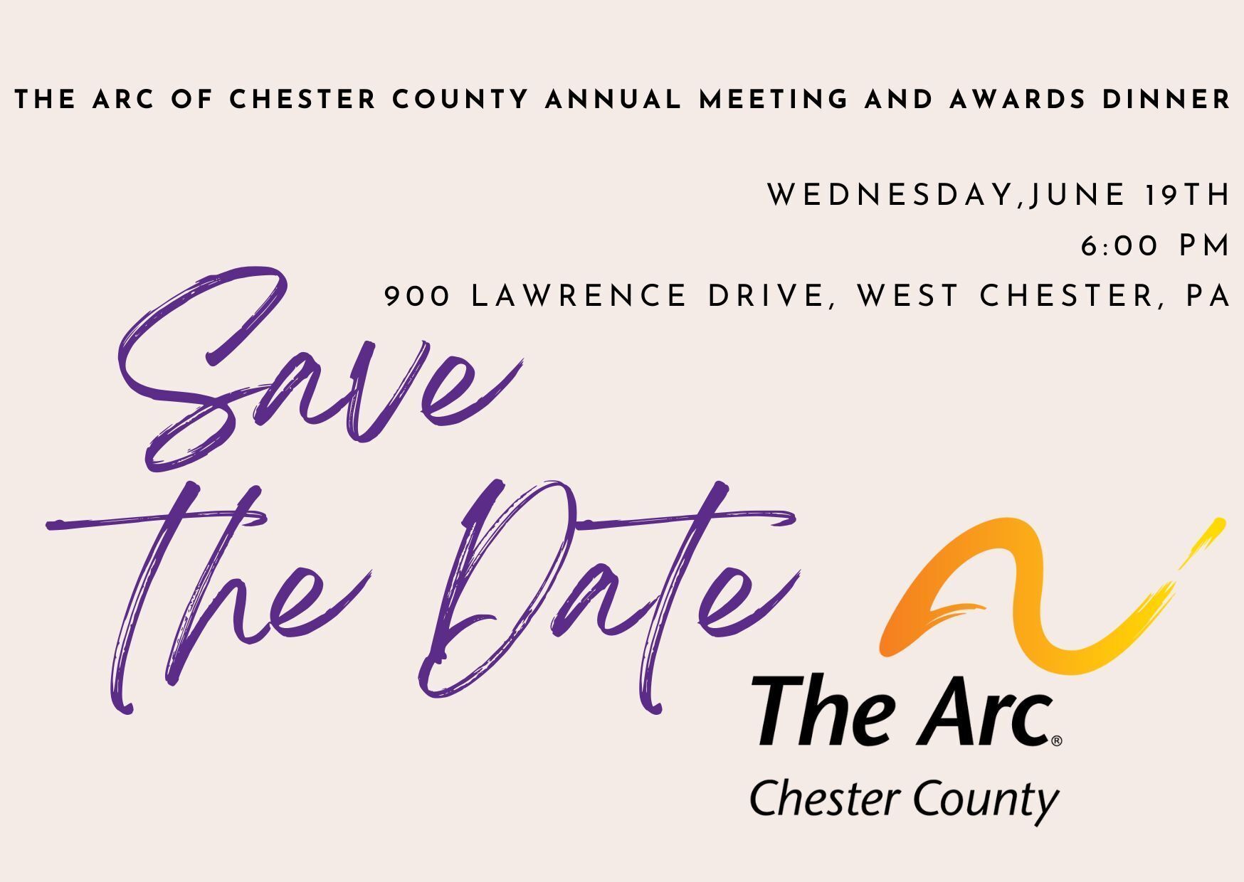 Save The Date Annual Meeting and Awards Dinner