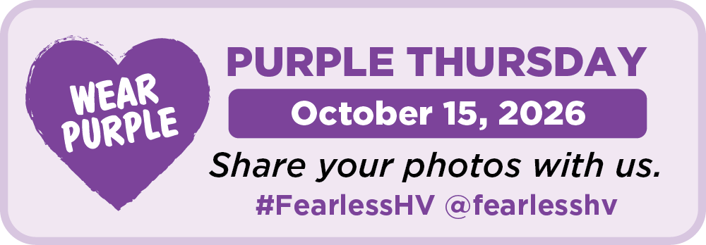 Wear Purple on October 15th
