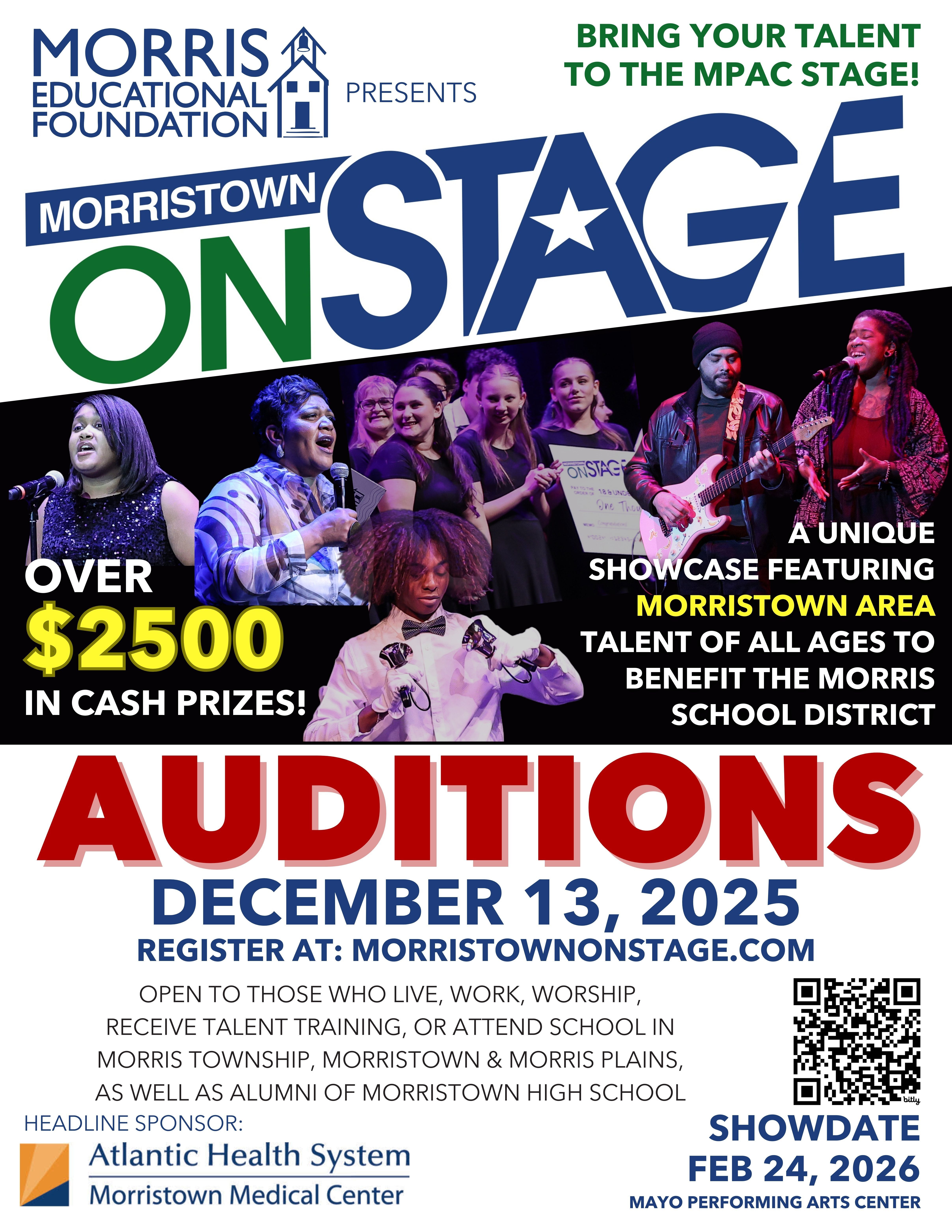 Audition for Morristown ONSTAGE!