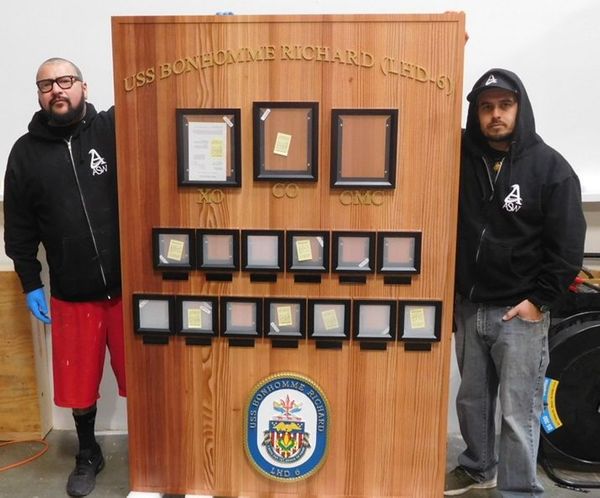 Chain-of-command and military leadership boards and plaques