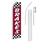 Brakes Swooper/Feather Flag + Pole + Ground Spike