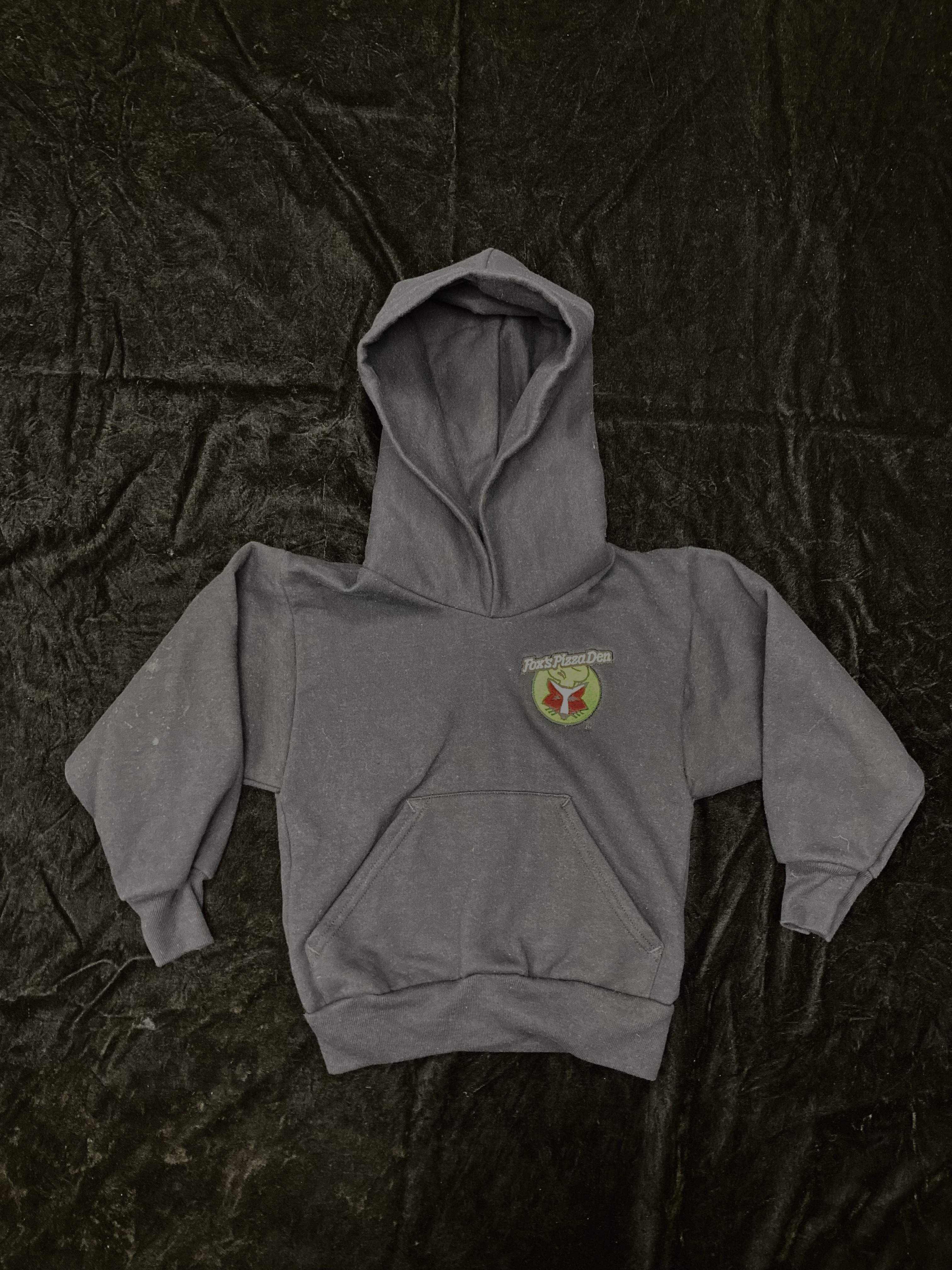 SALE Fox's Logo - YOUTH XS Black Hoodie