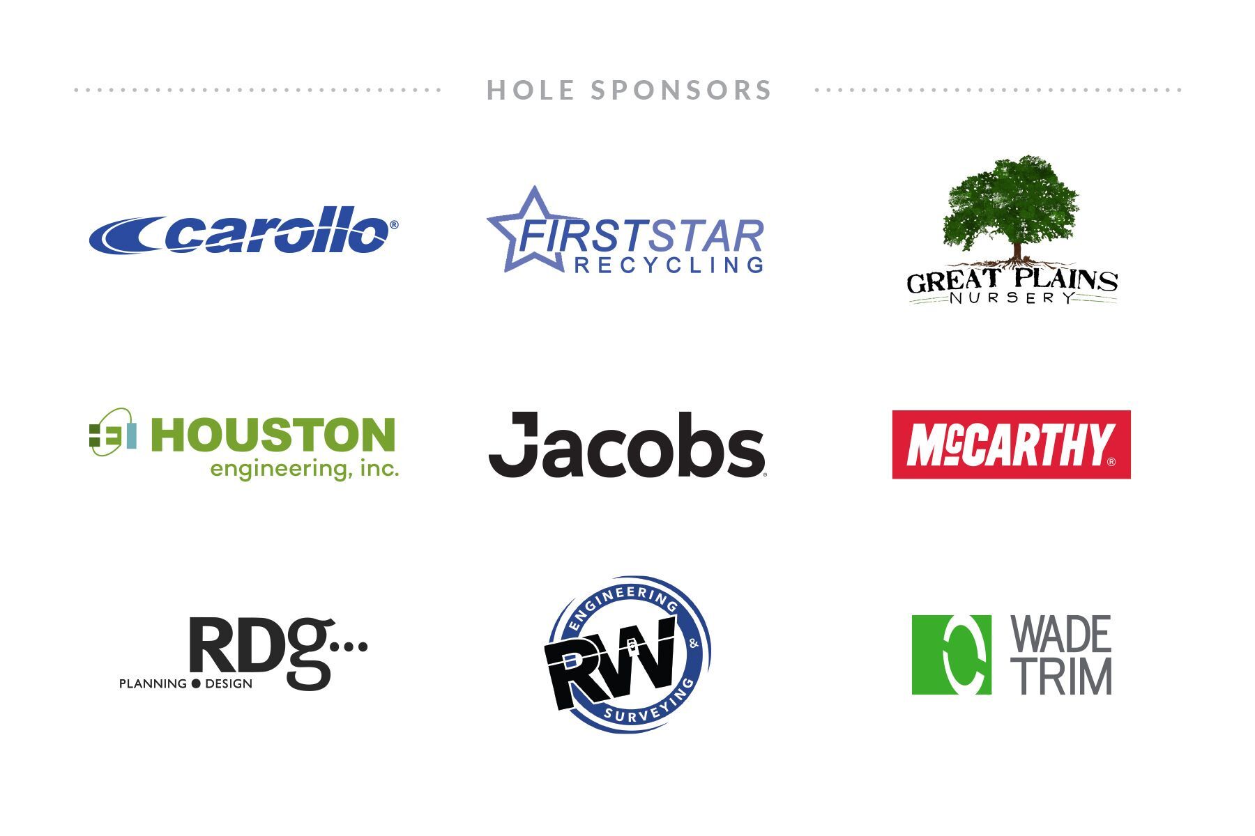 Hole Sponsors