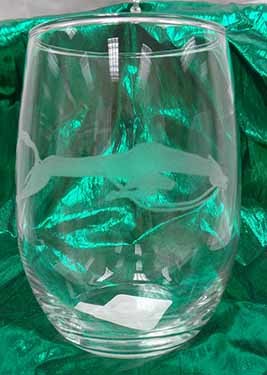 Sioux Horse Effigy 20.5 oz Stemless Wine Glass