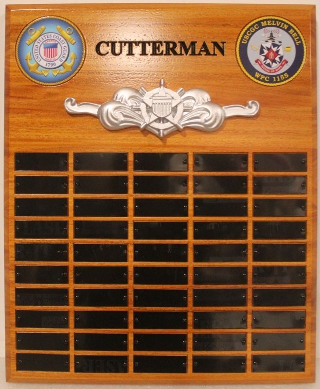 NP-2617 - USCGC Melvin Bell “Cutterman” Service Recognition Plaque
