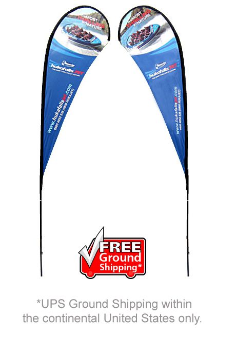 Tear Drop Banner Stand - Double Sided Large