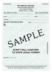 Secure Tamper Resistant Prescription Pads