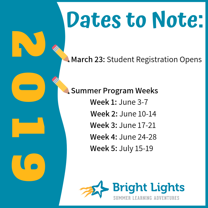 Save the Dates!
