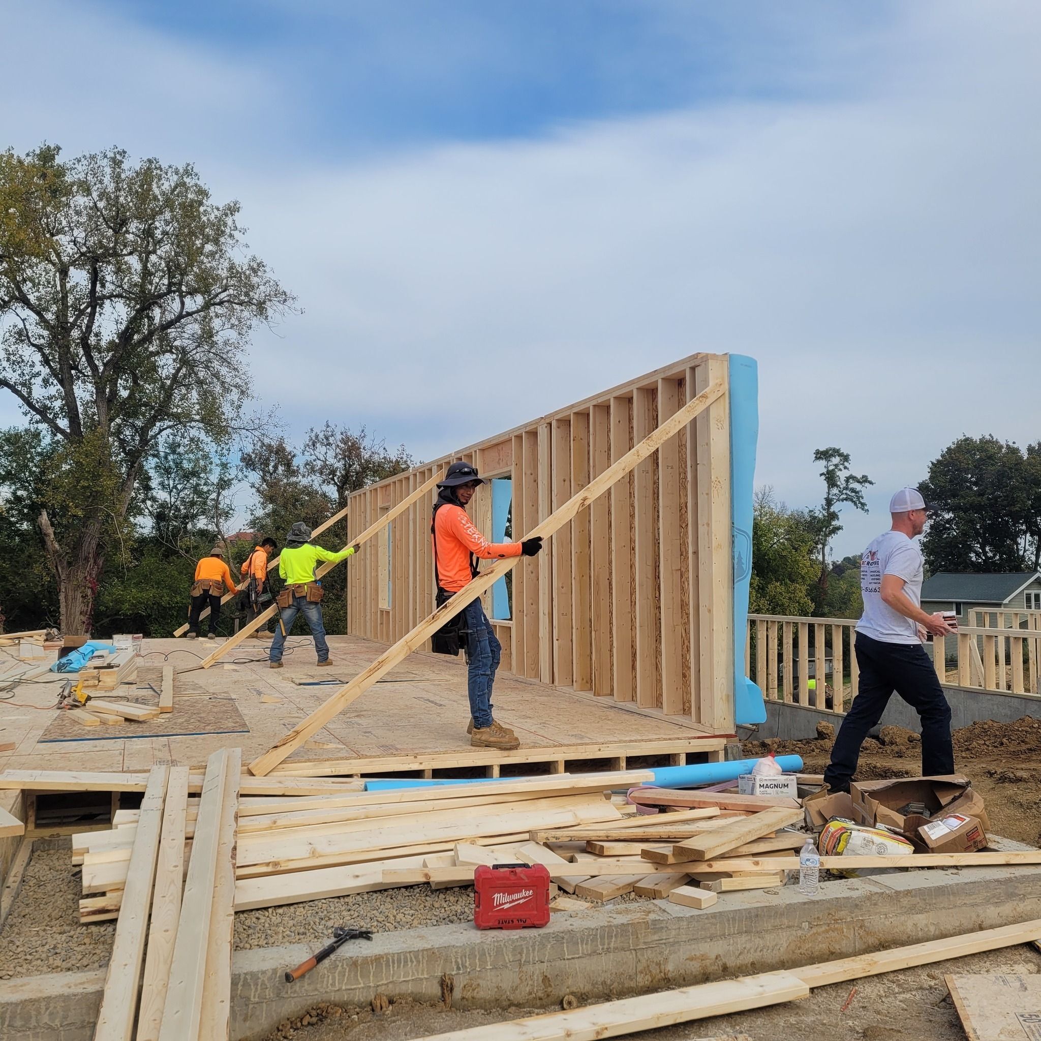 Family Sitting on Steps