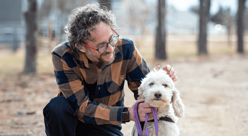 Matt and Hearing Service Dog Eddie