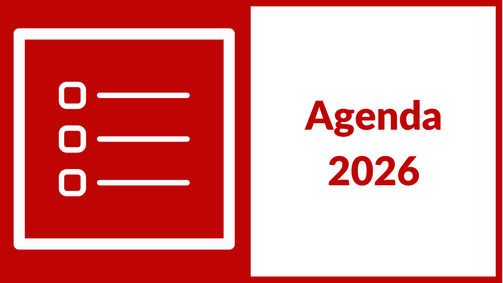 Agenda 2026