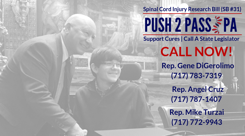 Call Now! Pennsylvania $1M SCI Research Bill