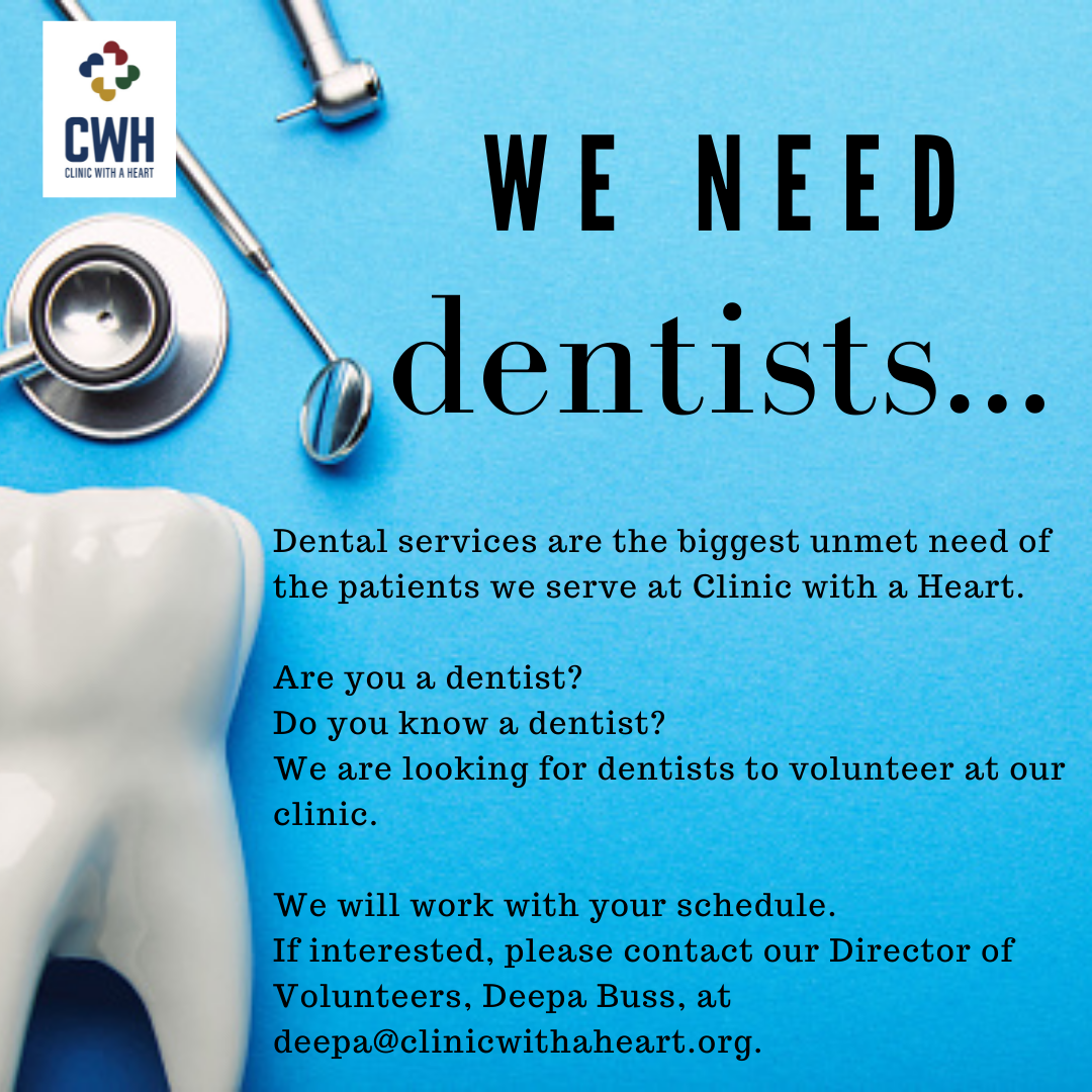WE NEED DENTISTS...