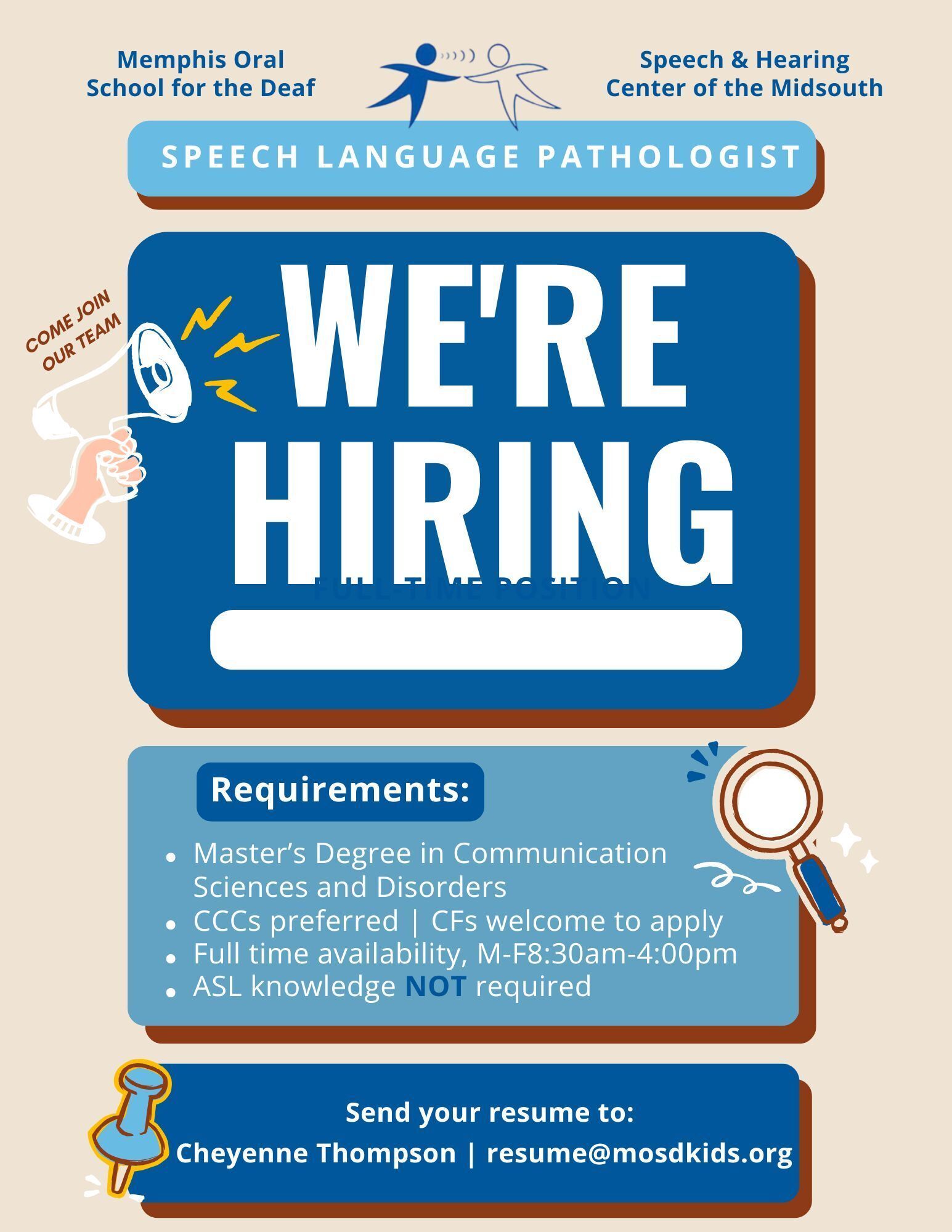 Full-Time Speech-Language Pathologist