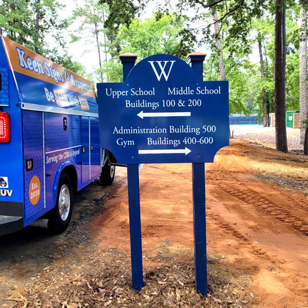 parking and directional signage for faith facilities