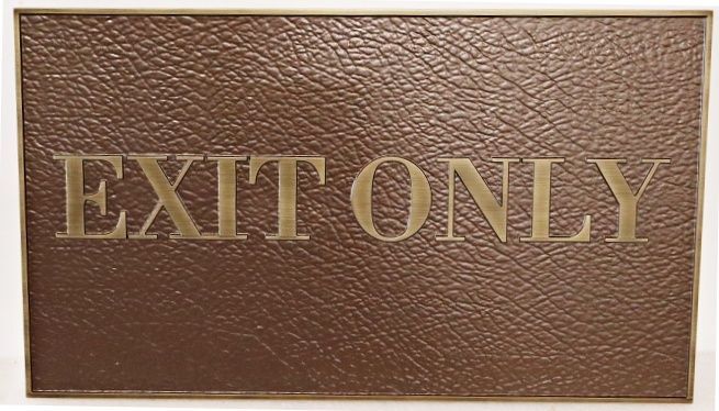 KA20679A - Carved and Sandblasted HDU Sign "Exit Only" Sign