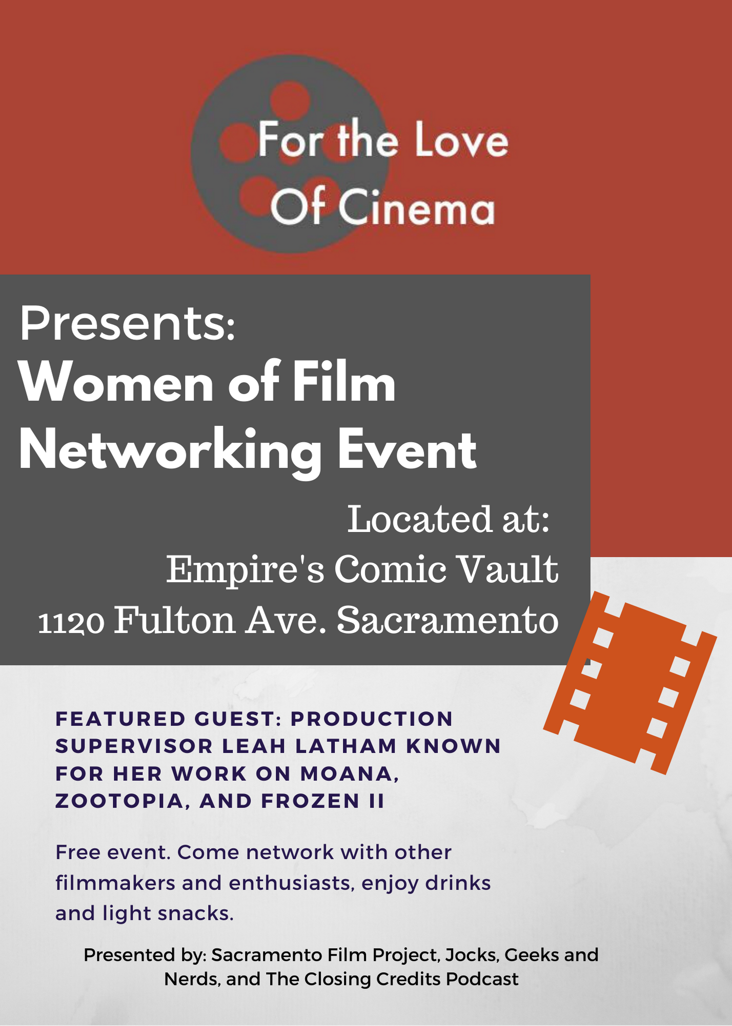 For the Love of Cinema: Women in Film Networking Event