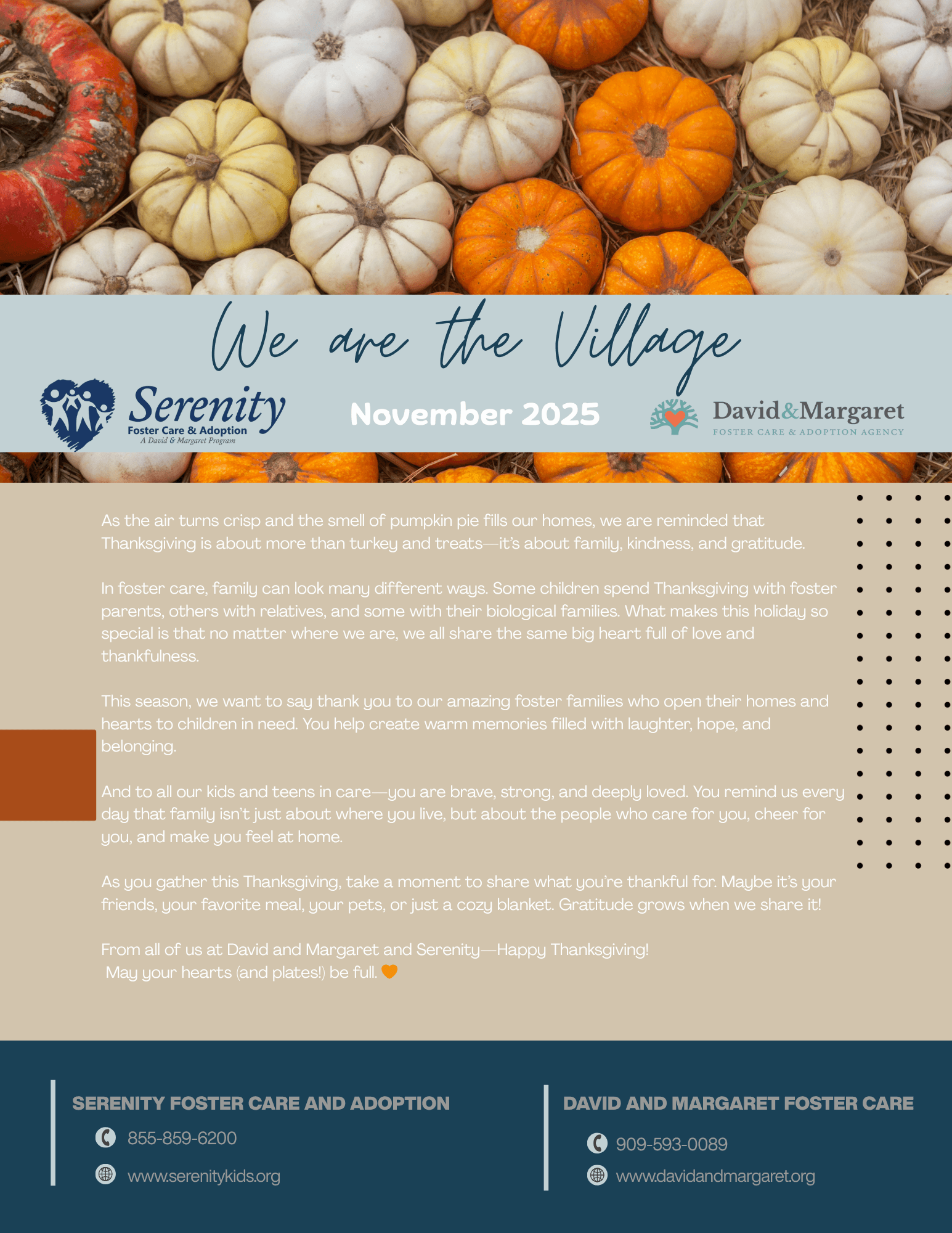 November 2025 Foster Family Newsletter