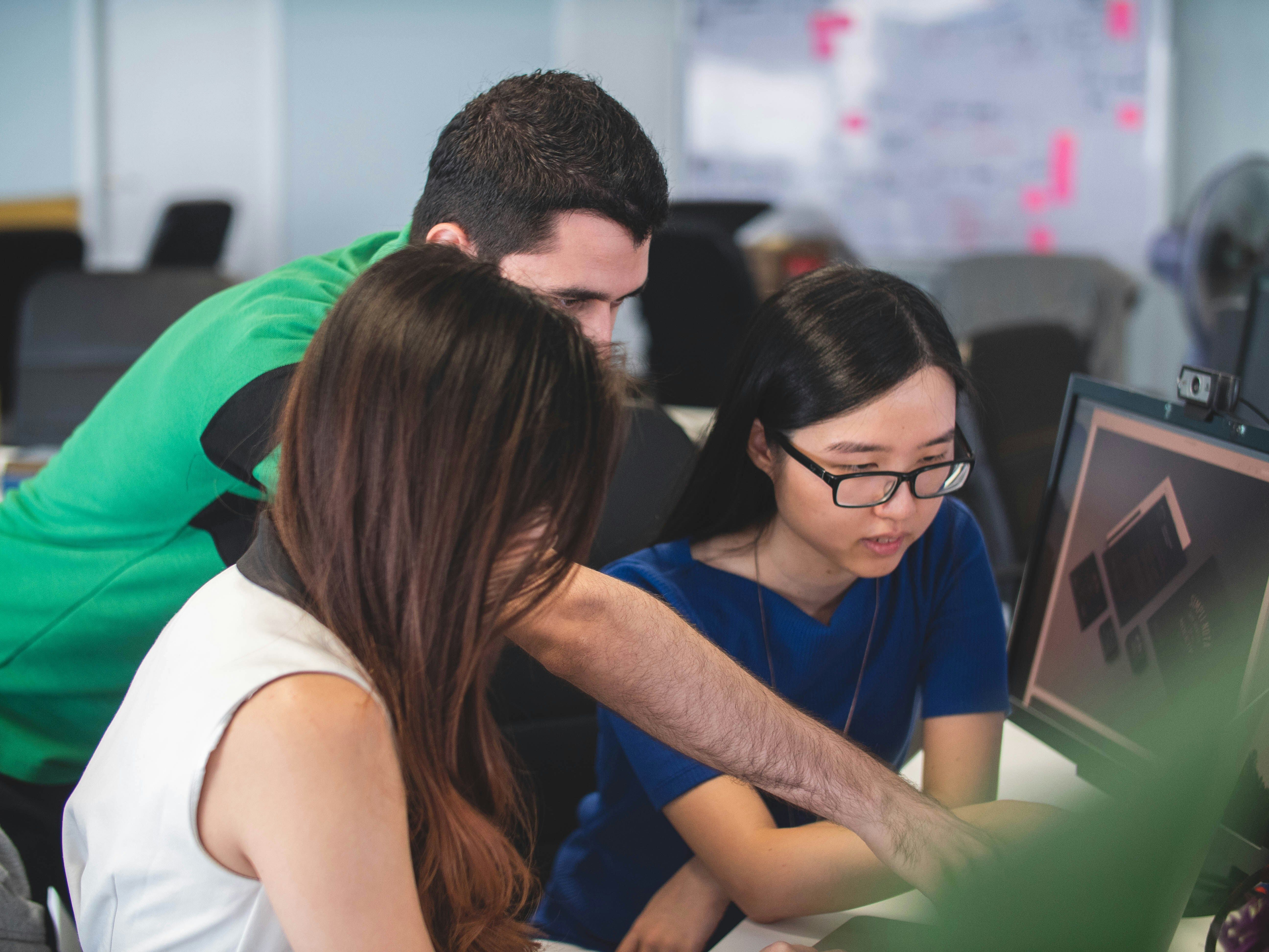Computer users collaborating