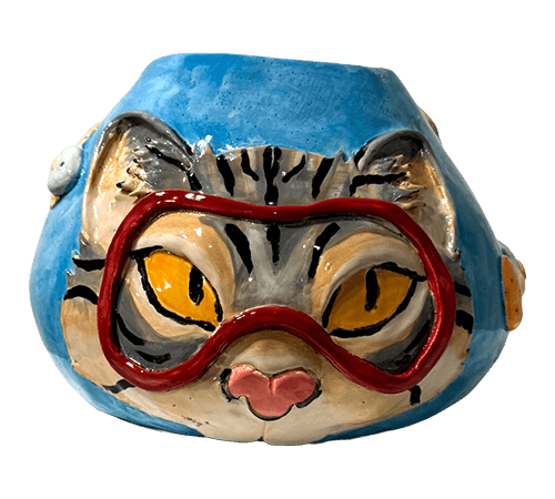 Cat in Blissful Fishbowl