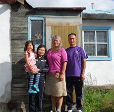 Host family in Arkhangai, Mongolia