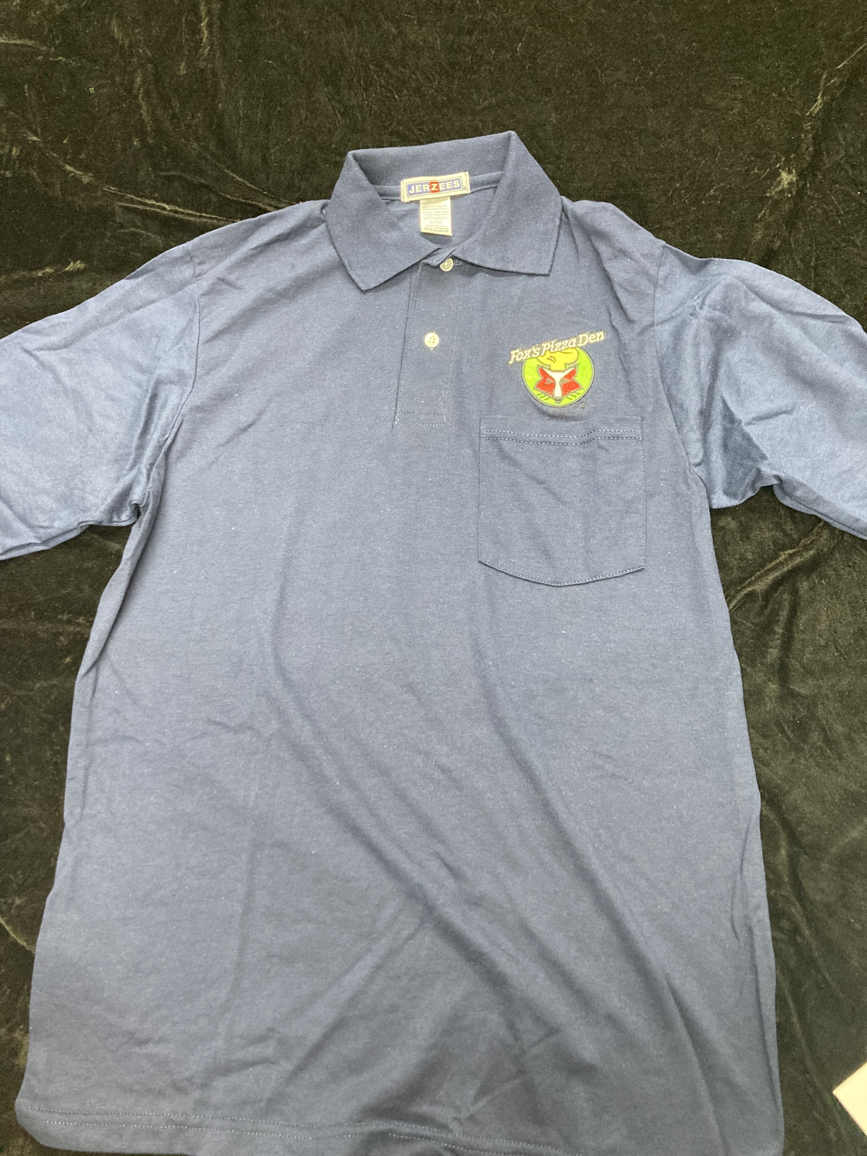 SALE Fox's Logo - Small Navy Polo with Pocket