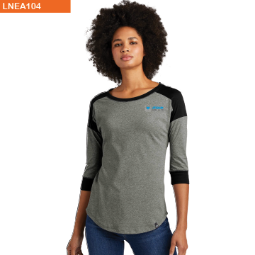 New Era® Ladies Heritage Blend 3/4-Sleeve Baseball Raglan Tee